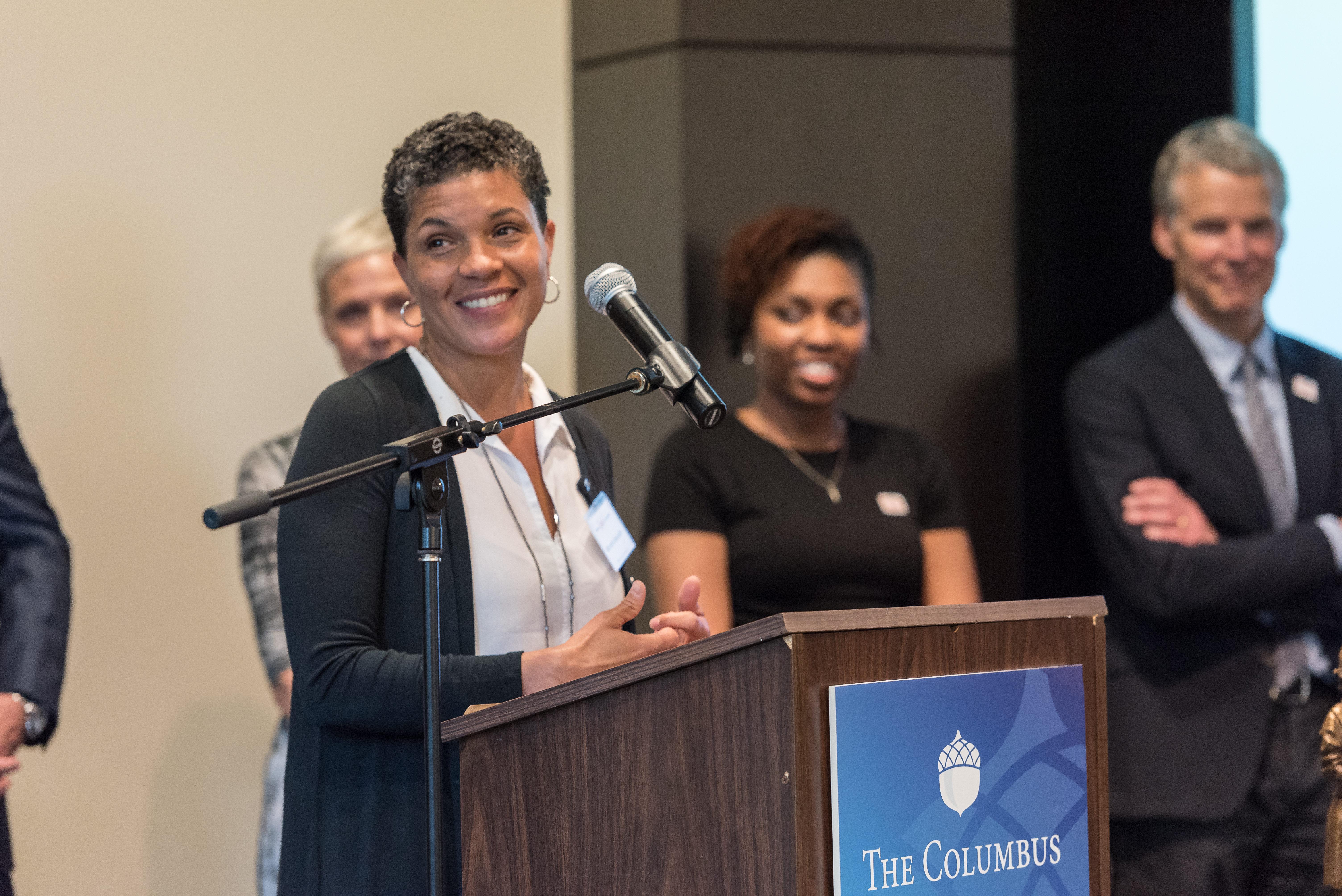 Michelle Alexander, legal scholar, advocate, civil rights attorney, and author of the groundbreaking book, The New Jim Crow: Mass Incarceration in the Age of Colorblindness, the 2017 recipient of The Spirit of Columbus® Award. 